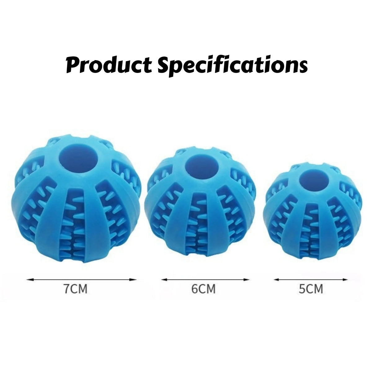 Interactive food leaking ball toy for dog that slowly dispenses treats during playtime to stimulate curiosity and reward play.