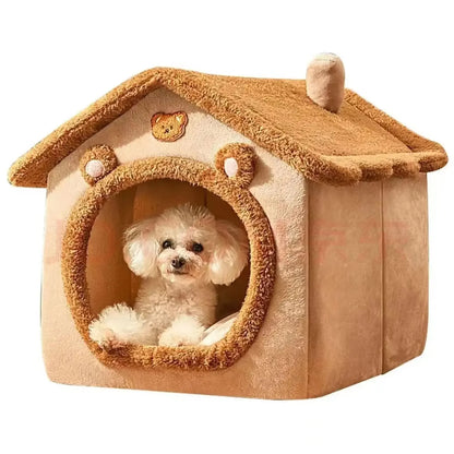 Shop the indoor warm pet tent house with a soft, removable cushion for your dogs & cats. Perfect for keeping pets warm in winter.