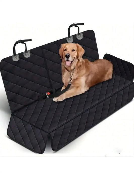 Premium Waterproof Dog Car Seat Cover with Armrest Opener