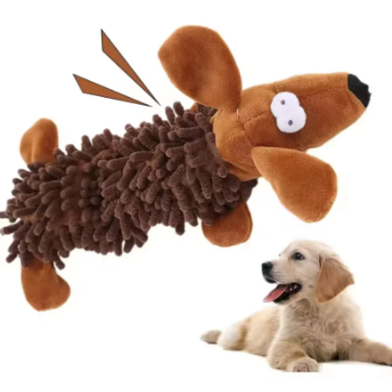 Durable Plush Dog Chew Toy