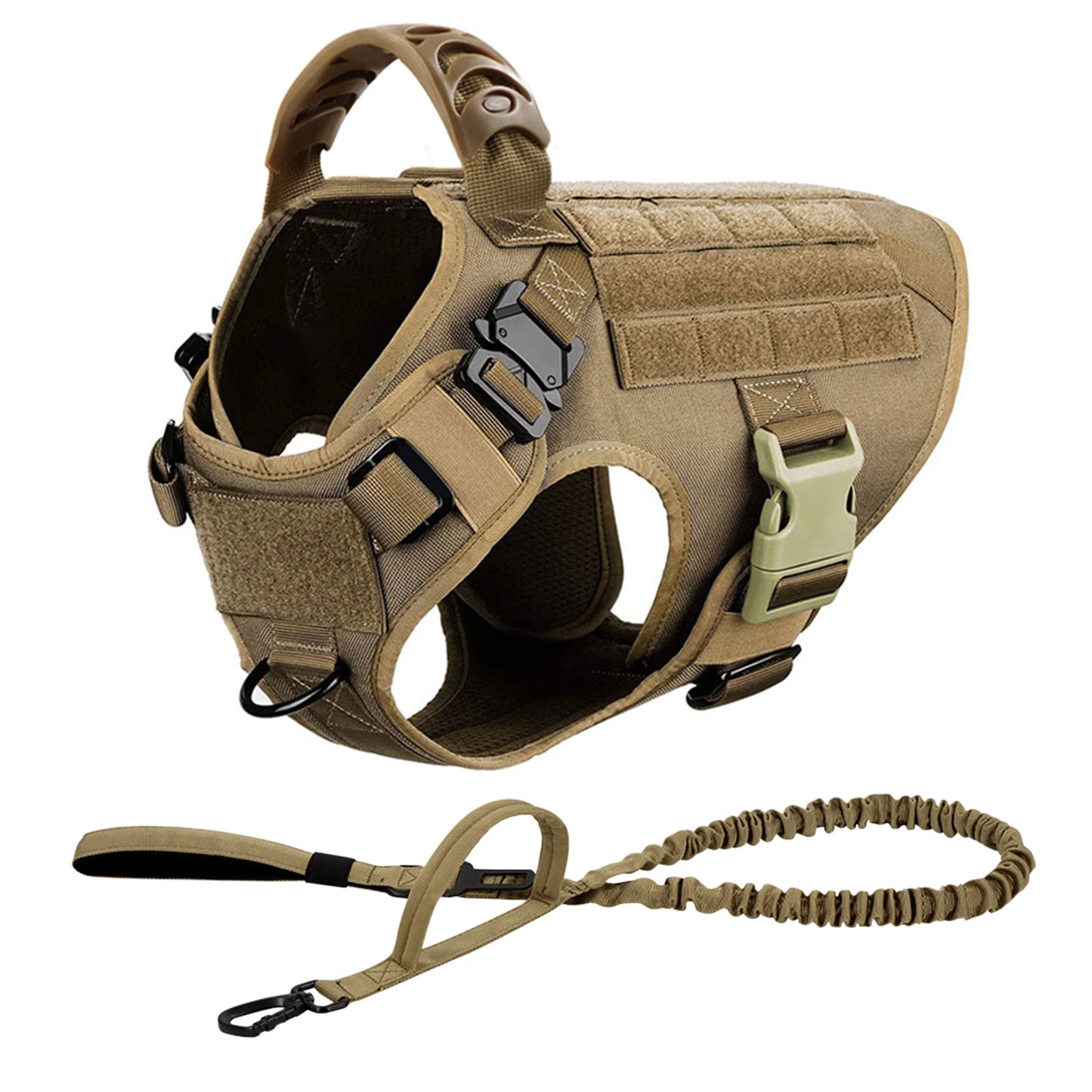 No-Pull Military Tactical Dog Harness with Handle (Leash Included)
