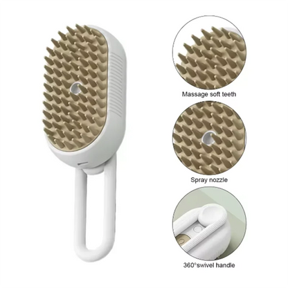 Steam Spray Pet Massage Brush