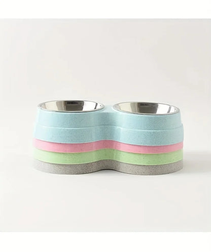 Dual Stainless Steel Pet Bowls