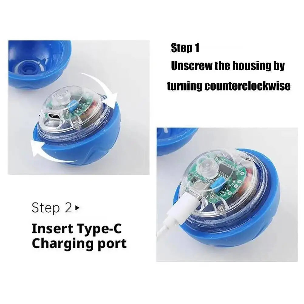 Automatic Moving Smart Pet Ball – USB Rechargeable Interactive Toy