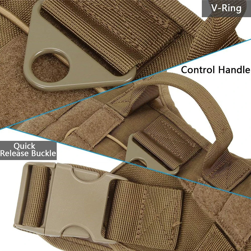 Tactical Dog Harness for Large Pet No-Pull