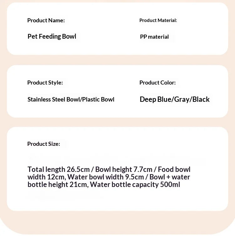 2-in-1 Tilted Pet Bowl Feeder