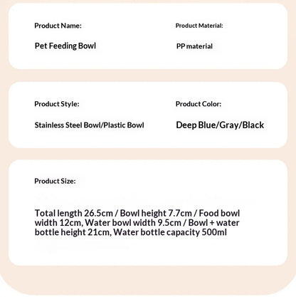 2-in-1 Tilted Pet Bowl Feeder
