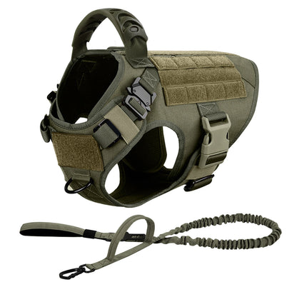 No-Pull Military Tactical Dog Harness with Handle (Leash Included)