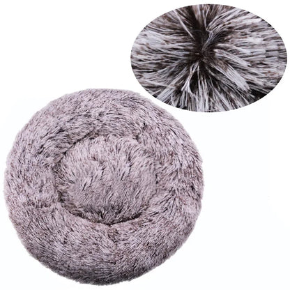 Round Plush Pet Bed (40–90cm)