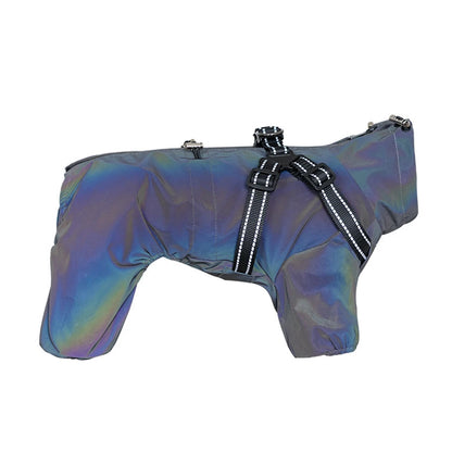 Waterproof Dog Raincoat with Harness