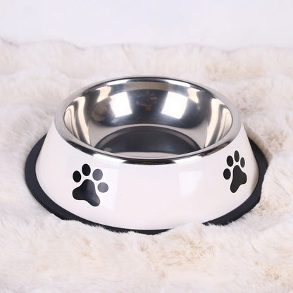 Stainless Steel Pet Food Bowl (16–22cm)