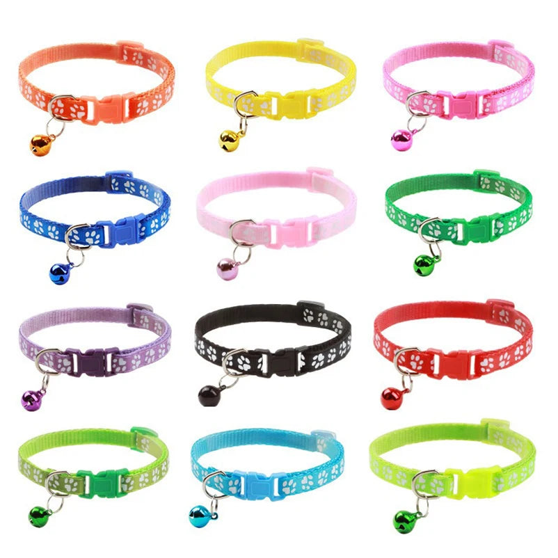 Multi-color optional necklace ring cat rope collar