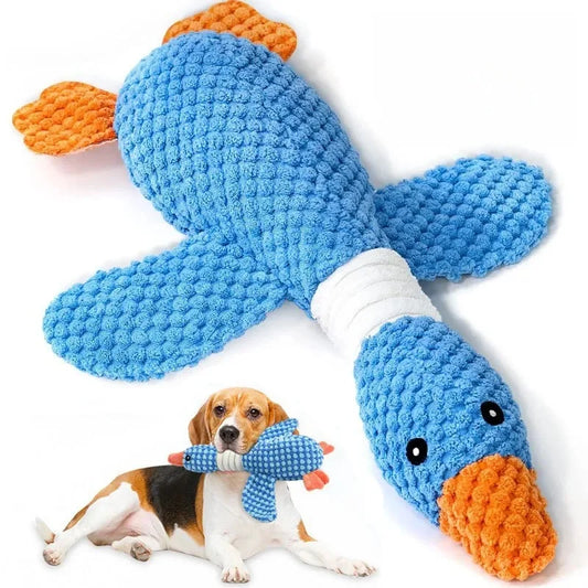 Pineapple Velvet Goose Dog Toy