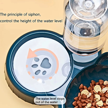 3-in-1 Tilted Pet Bowl Set