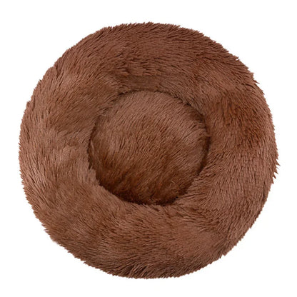 Round Plush Pet Bed (40–90cm)