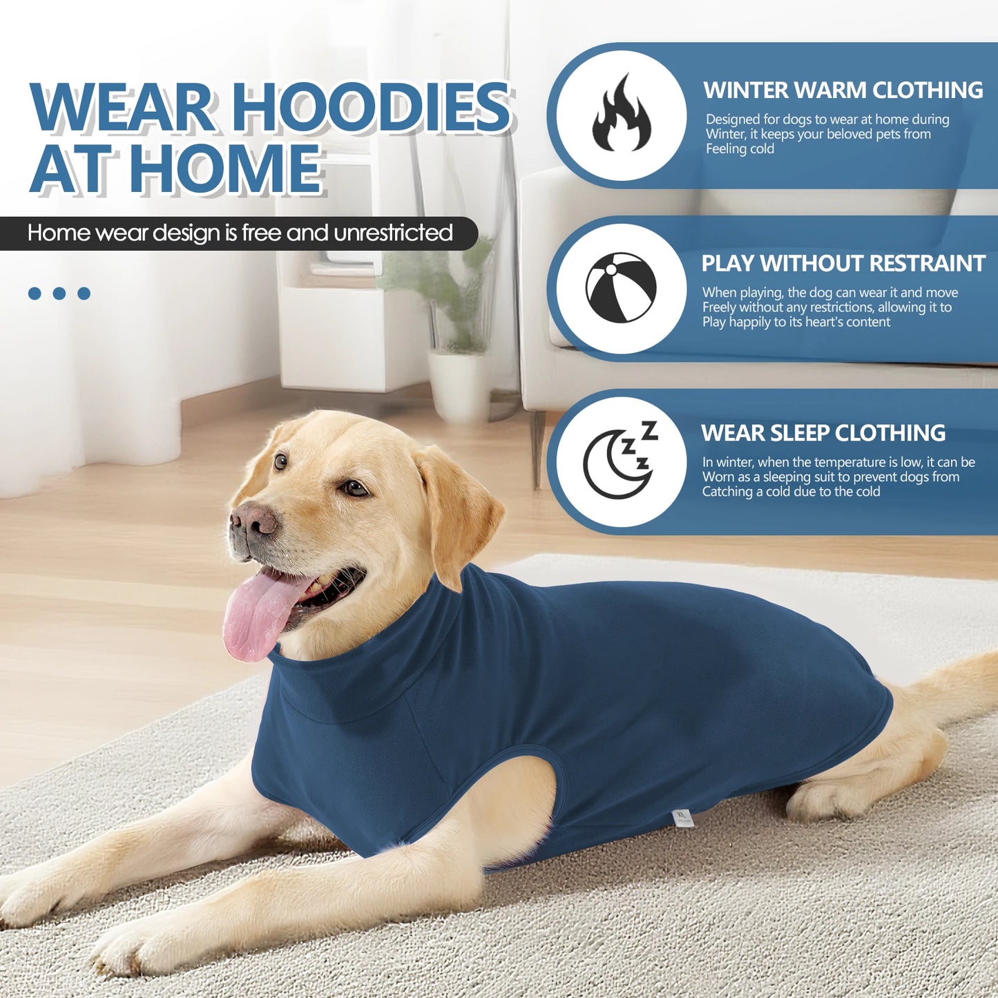 Fleece Dog Sweater Pullover