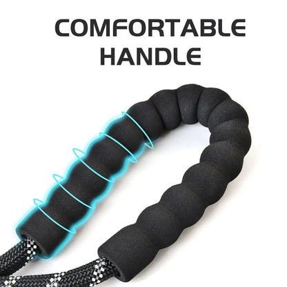 PuppyMeo Luxe Guard Leash | Reflective Heavy-Duty Nylon Traction Rope