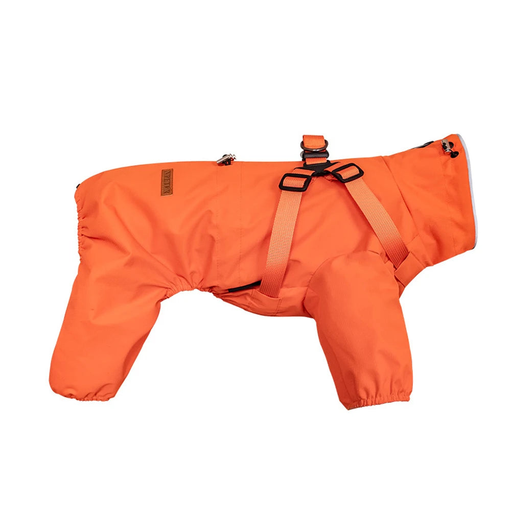 Waterproof Dog Raincoat with Harness