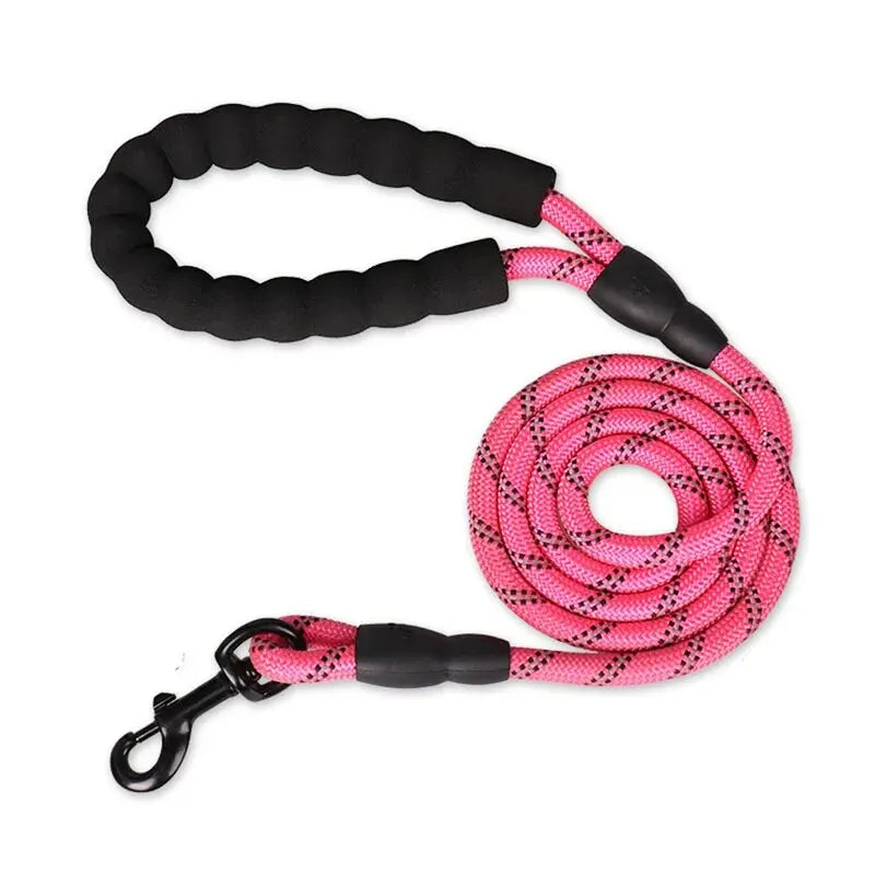 PuppyMeo Luxe Guard Leash | Reflective Heavy-Duty Nylon Traction Rope