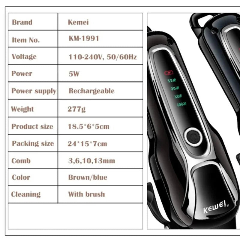 Rechargeable Pet Hair Trimmer