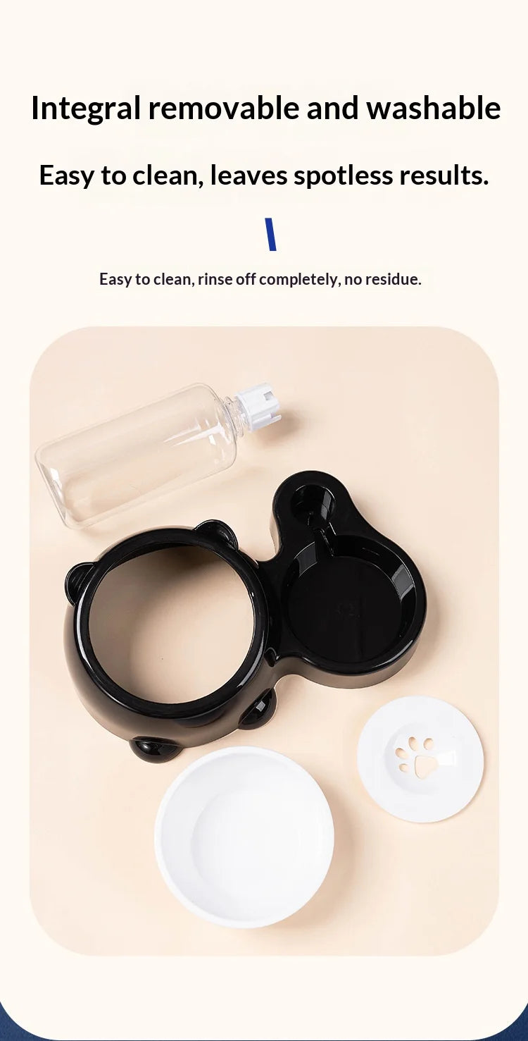 2-in-1 Tilted Pet Bowl Feeder