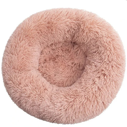 Round Plush Pet Bed (40–90cm)