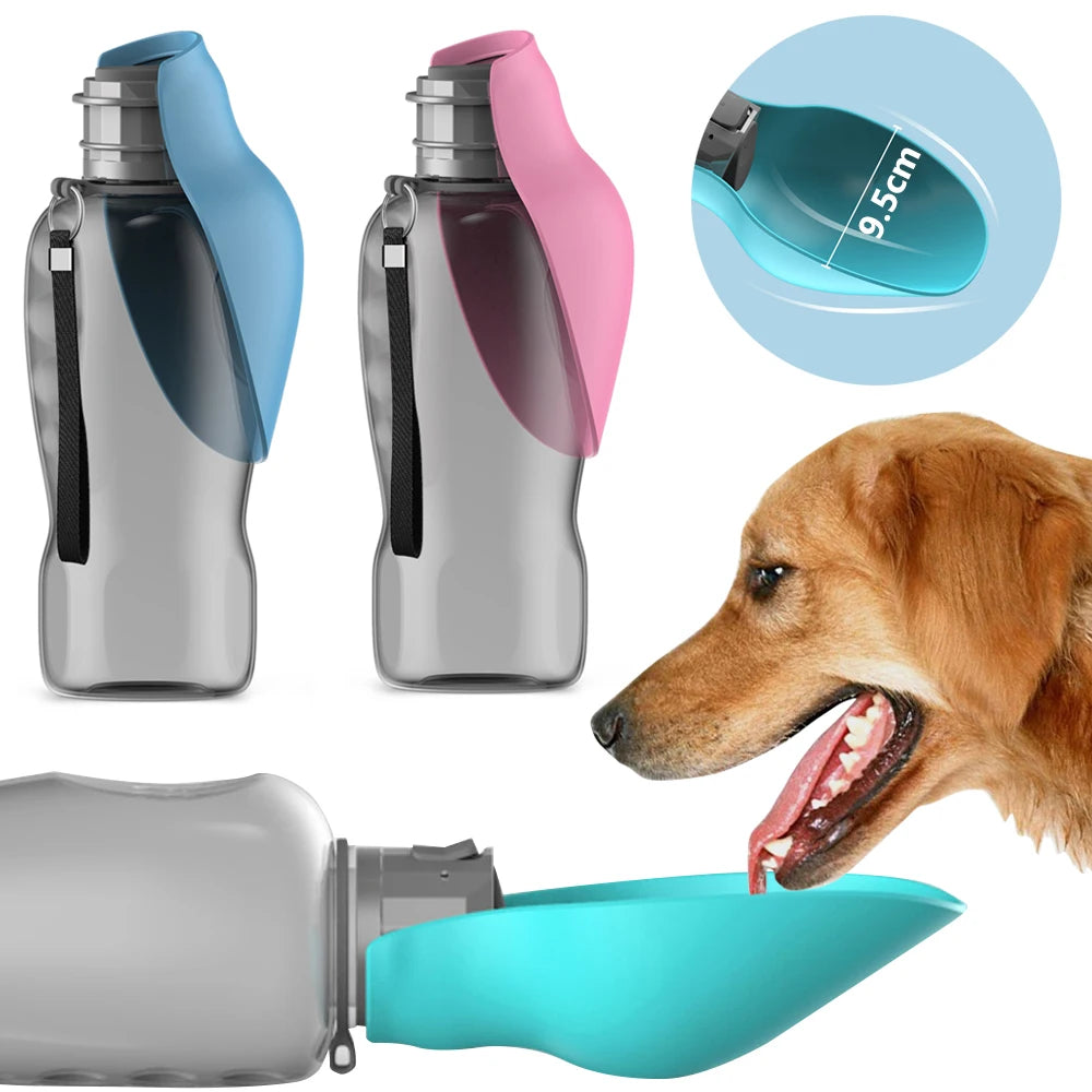 Portable Travel Dog Water Dispenser & Trough (800ml)