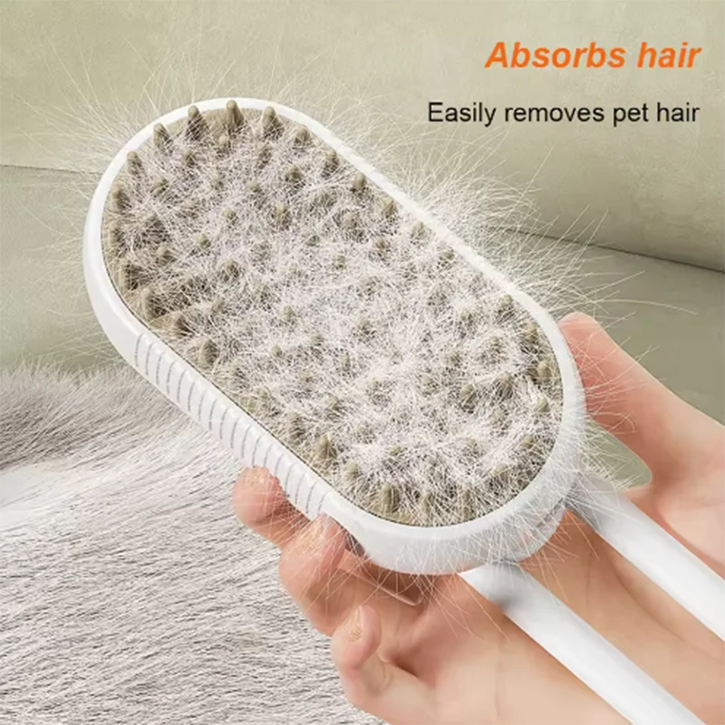 Steam Spray Pet Massage Brush
