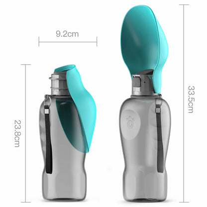 Portable Travel Dog Water Dispenser & Trough (800ml)
