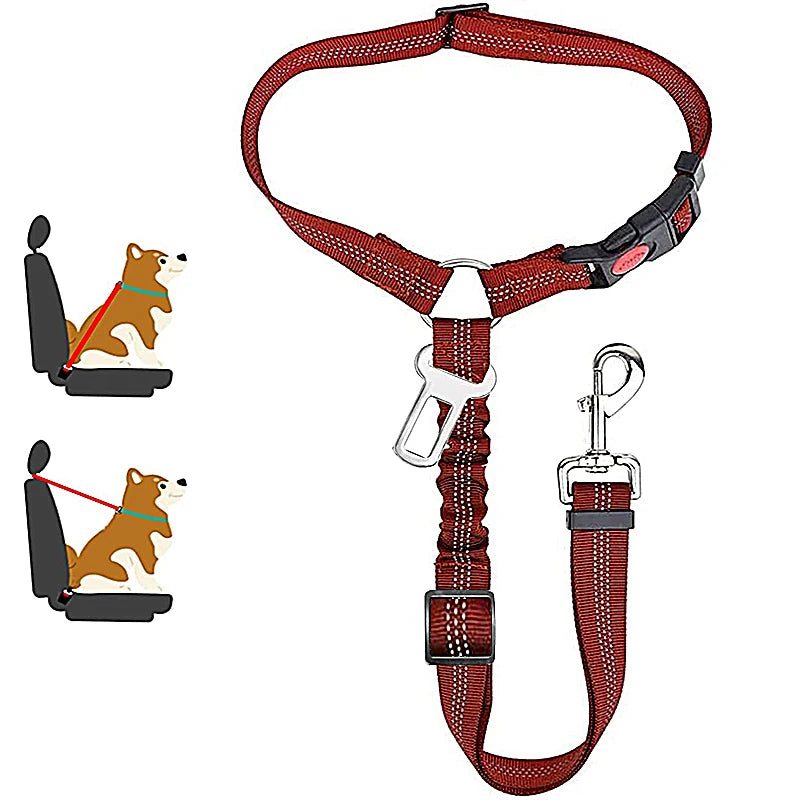 2-in-1 Pet Car Seat Belt Harness