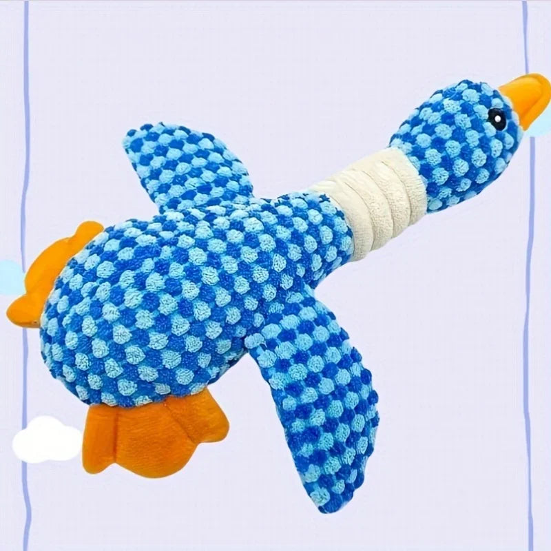 Pineapple Velvet Goose Dog Toy