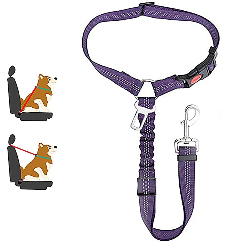2-in-1 Pet Car Seat Belt Harness