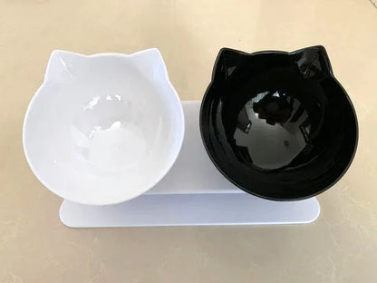 Non-Slip Double Pet Bowl with Stand