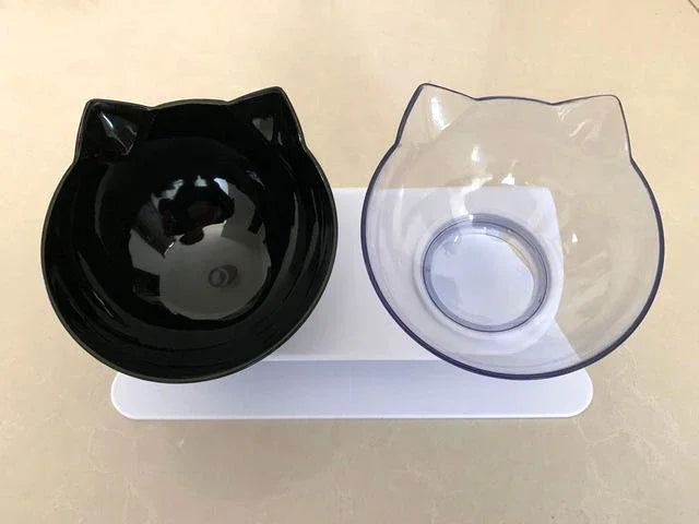 Non-Slip Double Pet Bowl with Stand