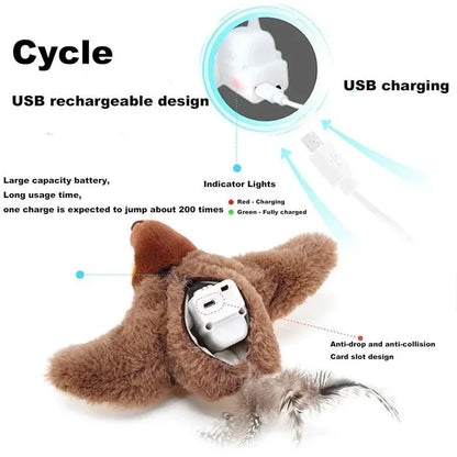 Rechargeable Interactive Bird Cat Toy