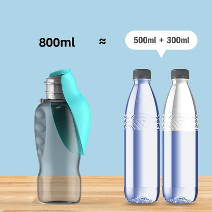 Portable Travel Dog Water Dispenser & Trough (800ml)