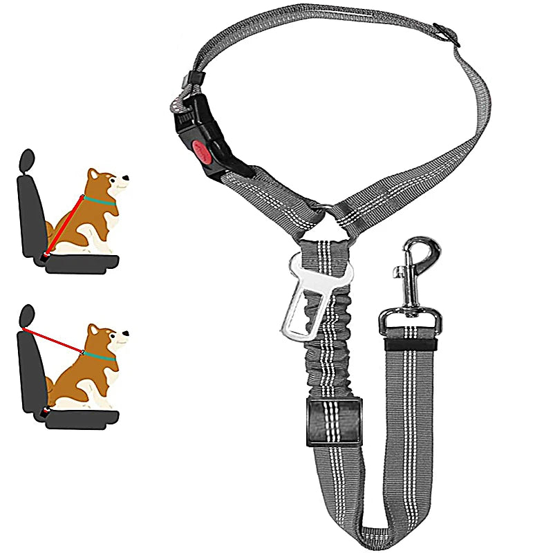2-in-1 Pet Car Seat Belt Harness