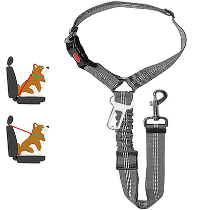 2-in-1 Pet Car Seat Belt Harness