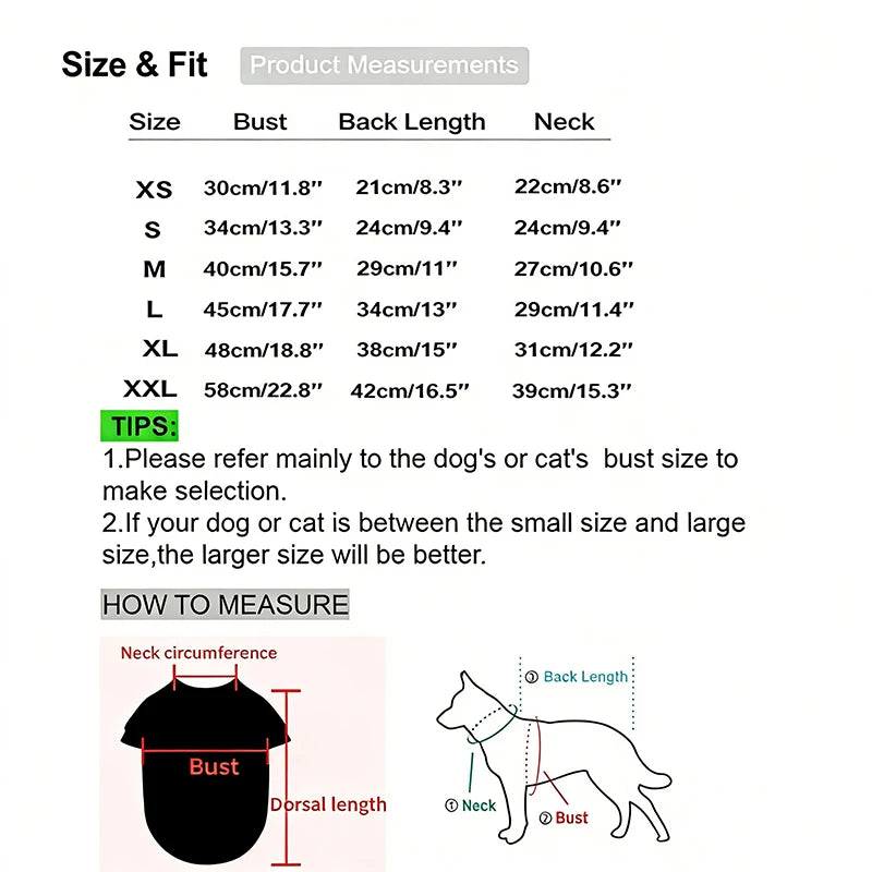 Athletic Pet Tee & Summer Jersey