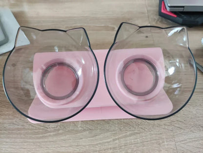 Non-Slip Double Pet Bowl with Stand