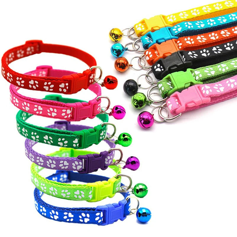 Multi-color optional necklace ring cat rope collar