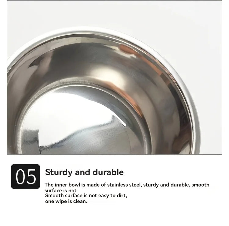 Dual Stainless Steel Pet Bowls