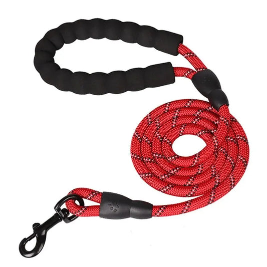 PuppyMeo Luxe Guard Leash | Reflective Heavy-Duty Nylon Traction Rope