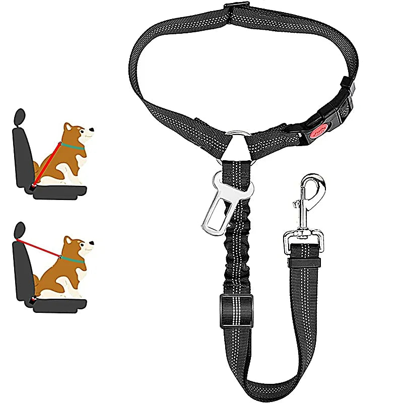 2-in-1 Pet Car Seat Belt Harness