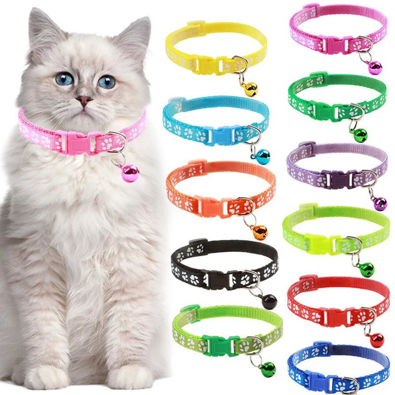 Multi-color optional necklace ring cat rope collar