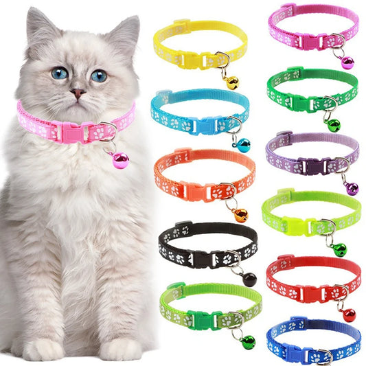 Multi-color optional necklace ring cat rope collar