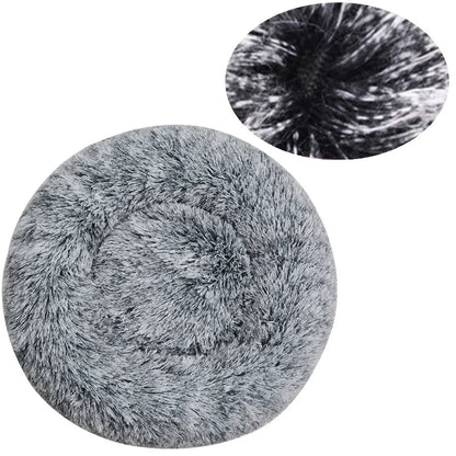 Round Plush Pet Bed (40–90cm)
