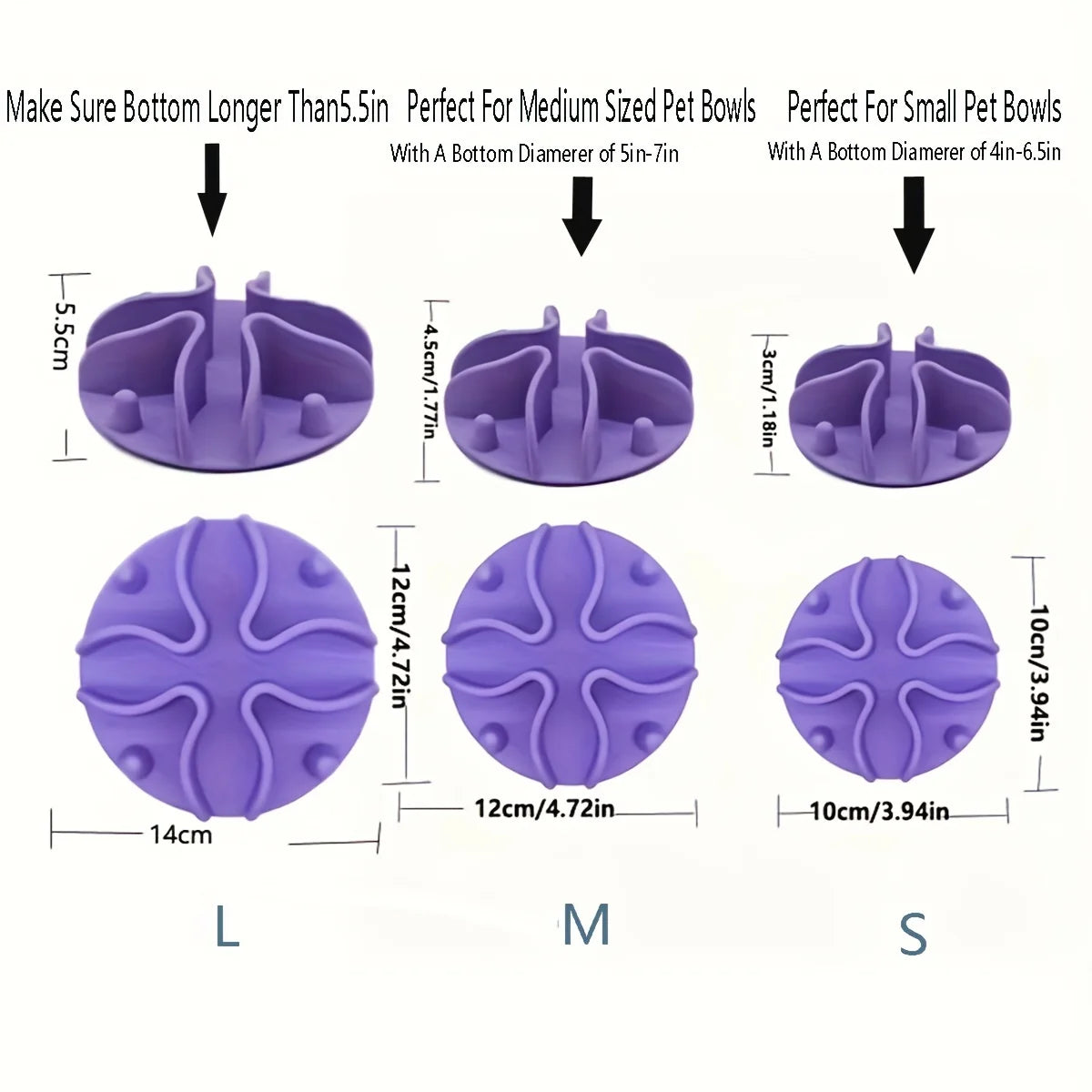 Silicone Slow Feeder Bowl Insert
