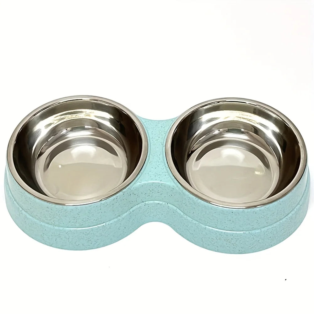 Dual Stainless Steel Pet Bowls