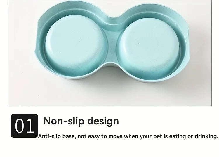 Dual Stainless Steel Pet Bowls